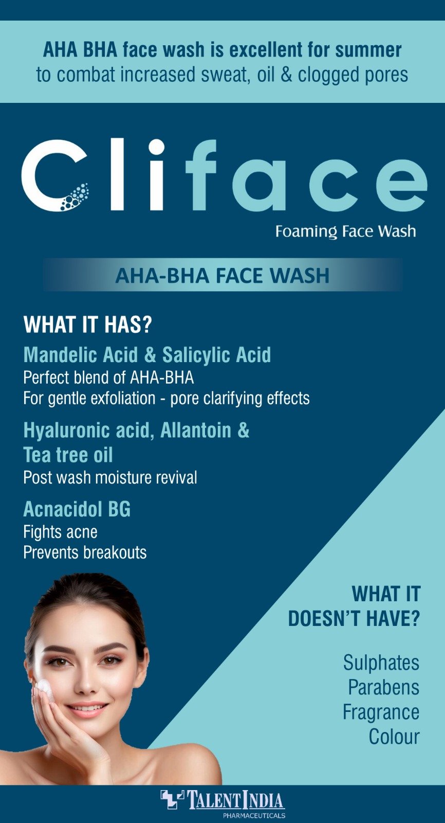 Cliface Foaming Face Wash 60ml - Image 4