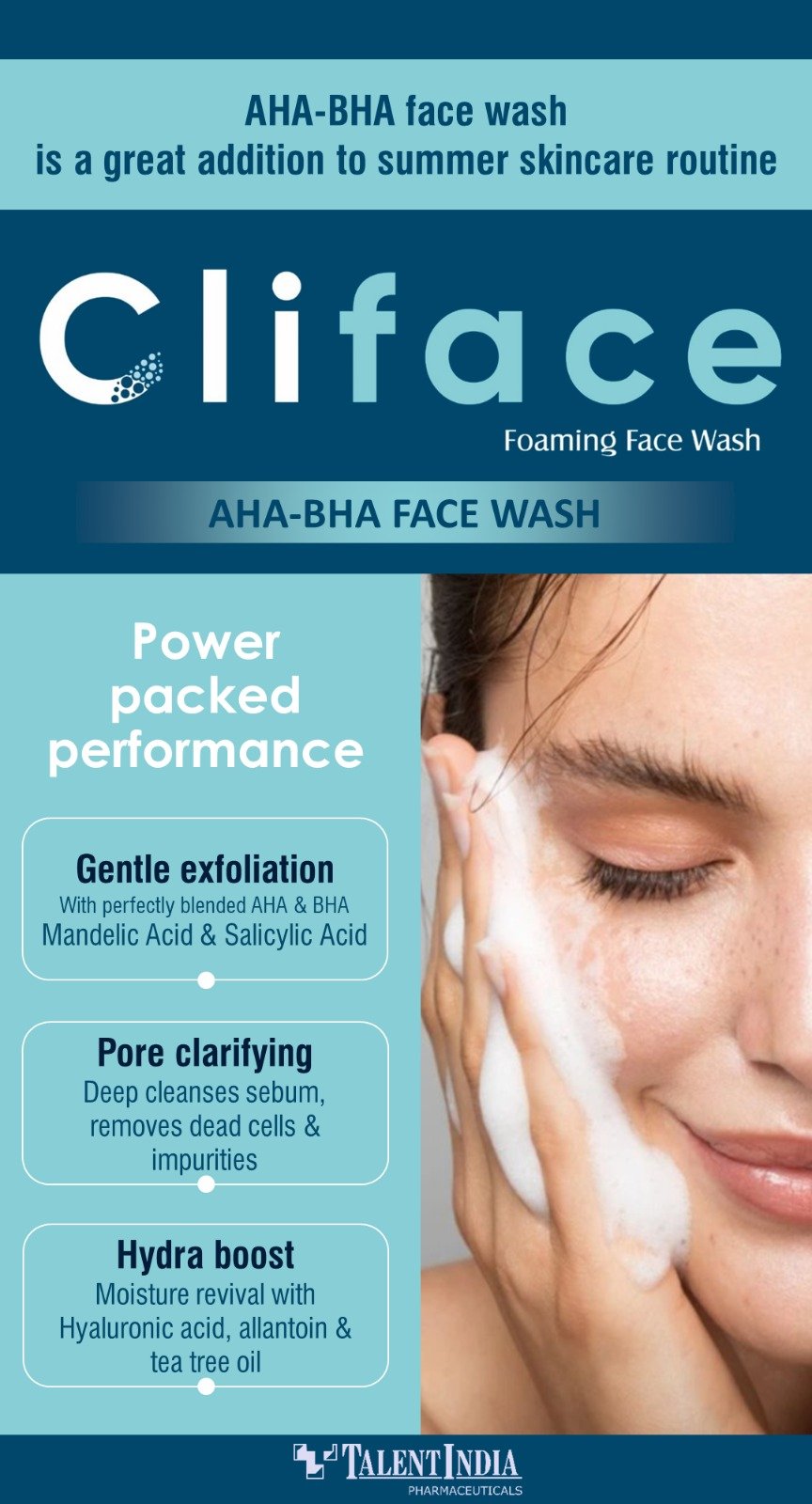 Cliface Foaming Face Wash 60ml - Image 5