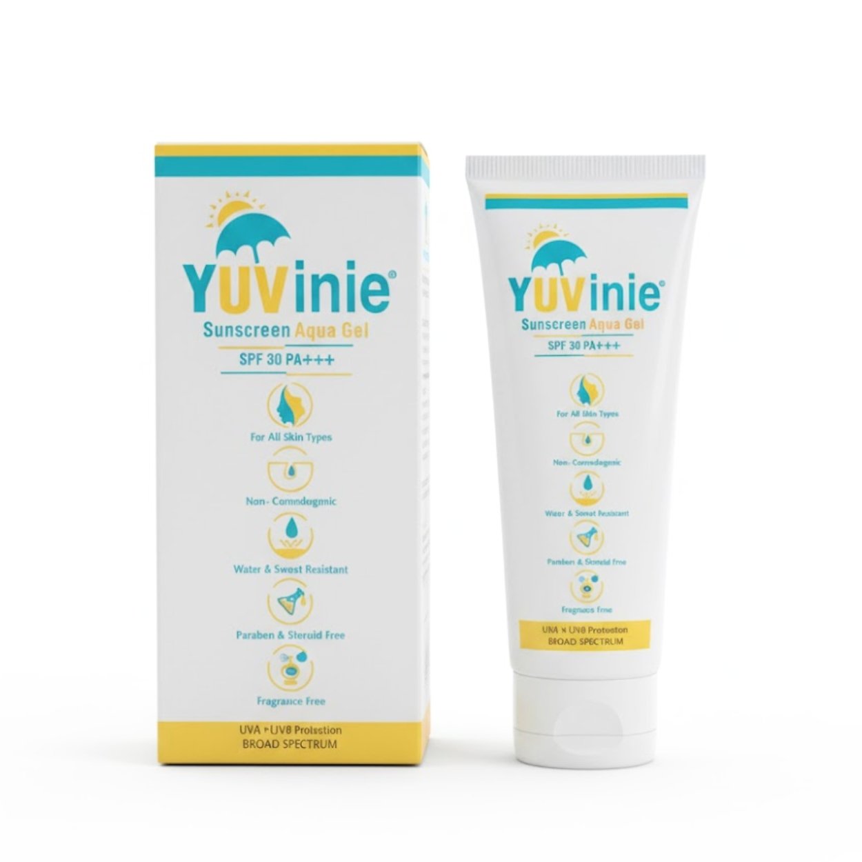 Yuvinie Sunscreen Aqua SPF 30 PA+++ Gel