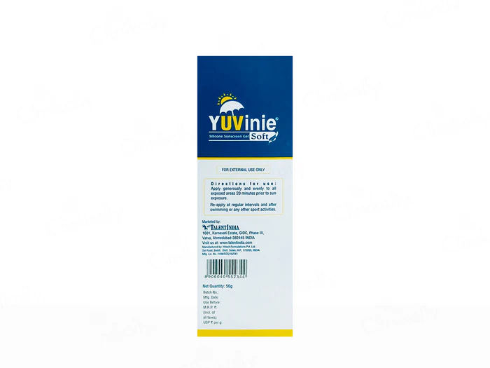Yuvinie Soft Silicone Sunscreen Gel SPF 50+ - Image 5